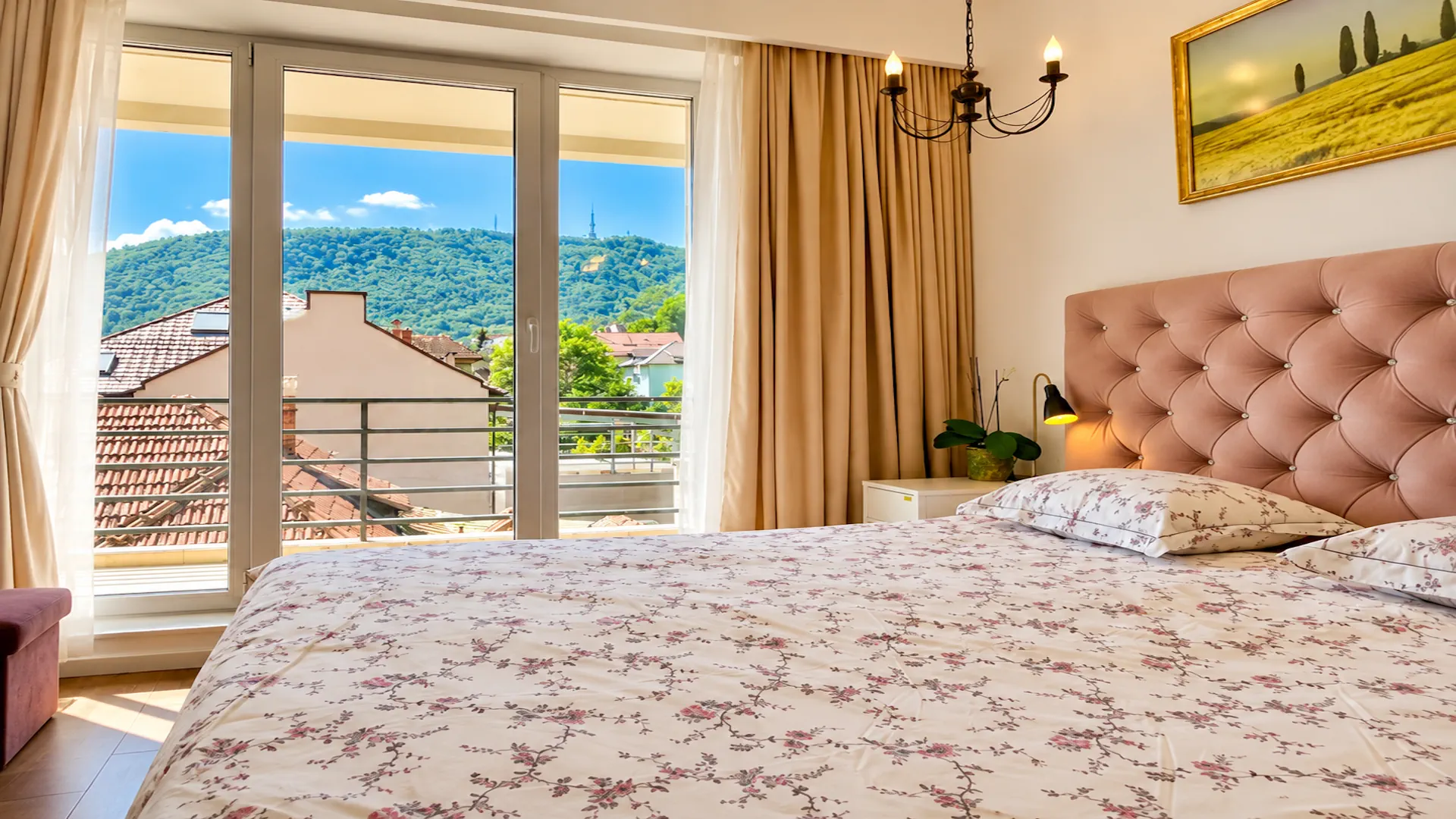 Master bedroom cu vedere spre Tâmpa